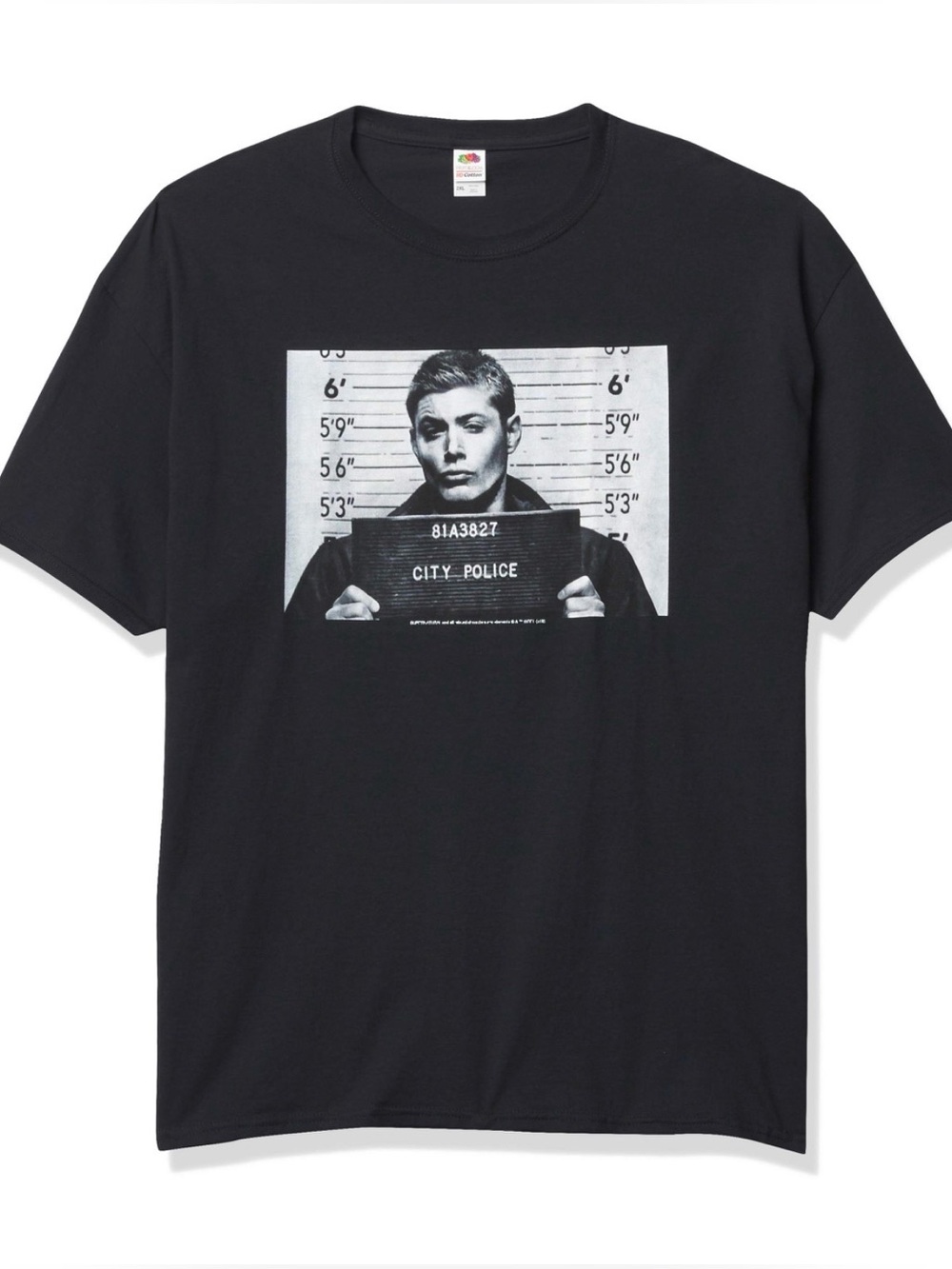 Authentic Supernatural “Dean Mugshot” Black Tee EUC Collectors Item - Picture 7 of 15